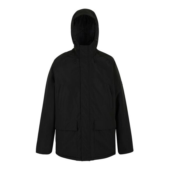 Regatta Mens Savon Insulated Waterproof Jacket / Black/Dark Grey